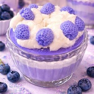 Blueberry Pie Dessert Candle